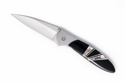 Kershaw Leek - Jet and Abalone