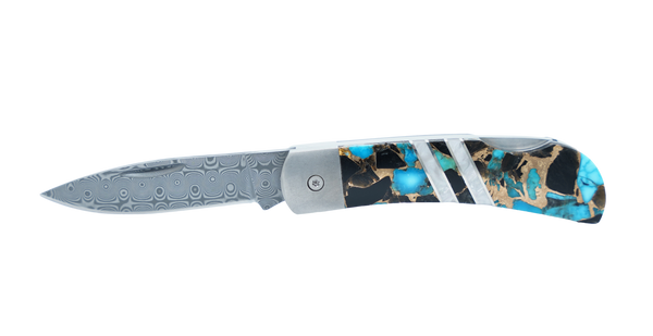 Titanium 3" Lock Back Gemstone Collection