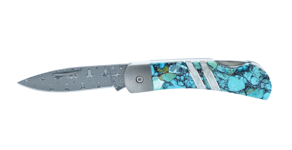 Titanium 3" Lock Back Gemstone Collection