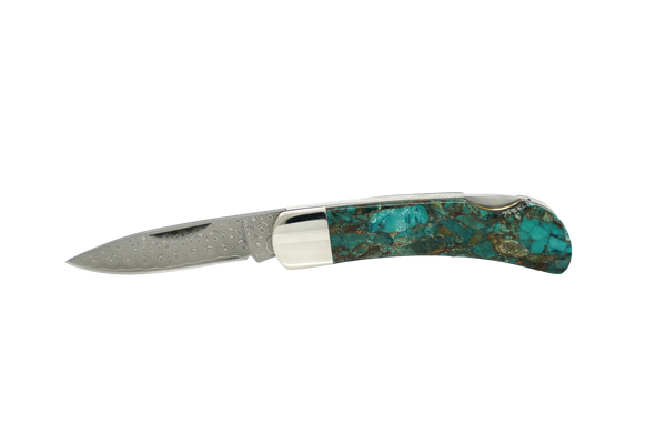 Woolly Mammoth Fusion Tusk - Damascus 3" Lock Back