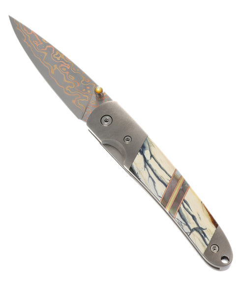 4" Copper & Brass Wave Liner Lock – White Mammoth Tusk