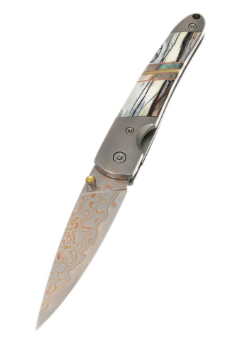 4" Copper & Brass Wave Liner Lock – White Mammoth Tusk
