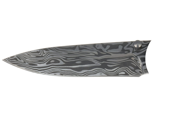 Tesoro Button Lock  Damasteel® BiFrost | Natural Mammoth Tooth | Gold Cerakote Finish