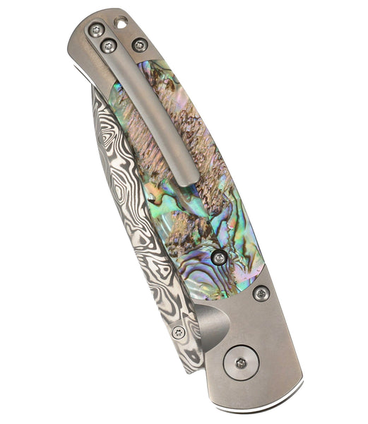 El Rey – Damasteel Bi-Frost with Abalone Select Shell & Titanium Frame