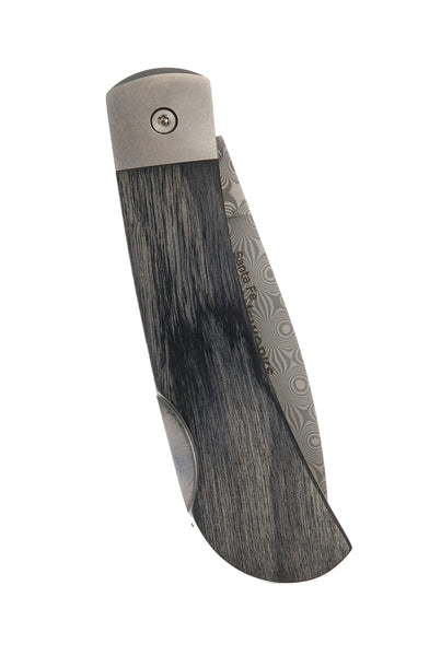 3" Damascus Lockback – Dinosaur Bone