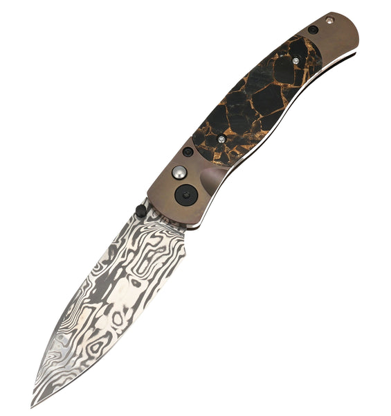 El Rey – Damasteel® Bi-Frost with Black Buffalo Bronze