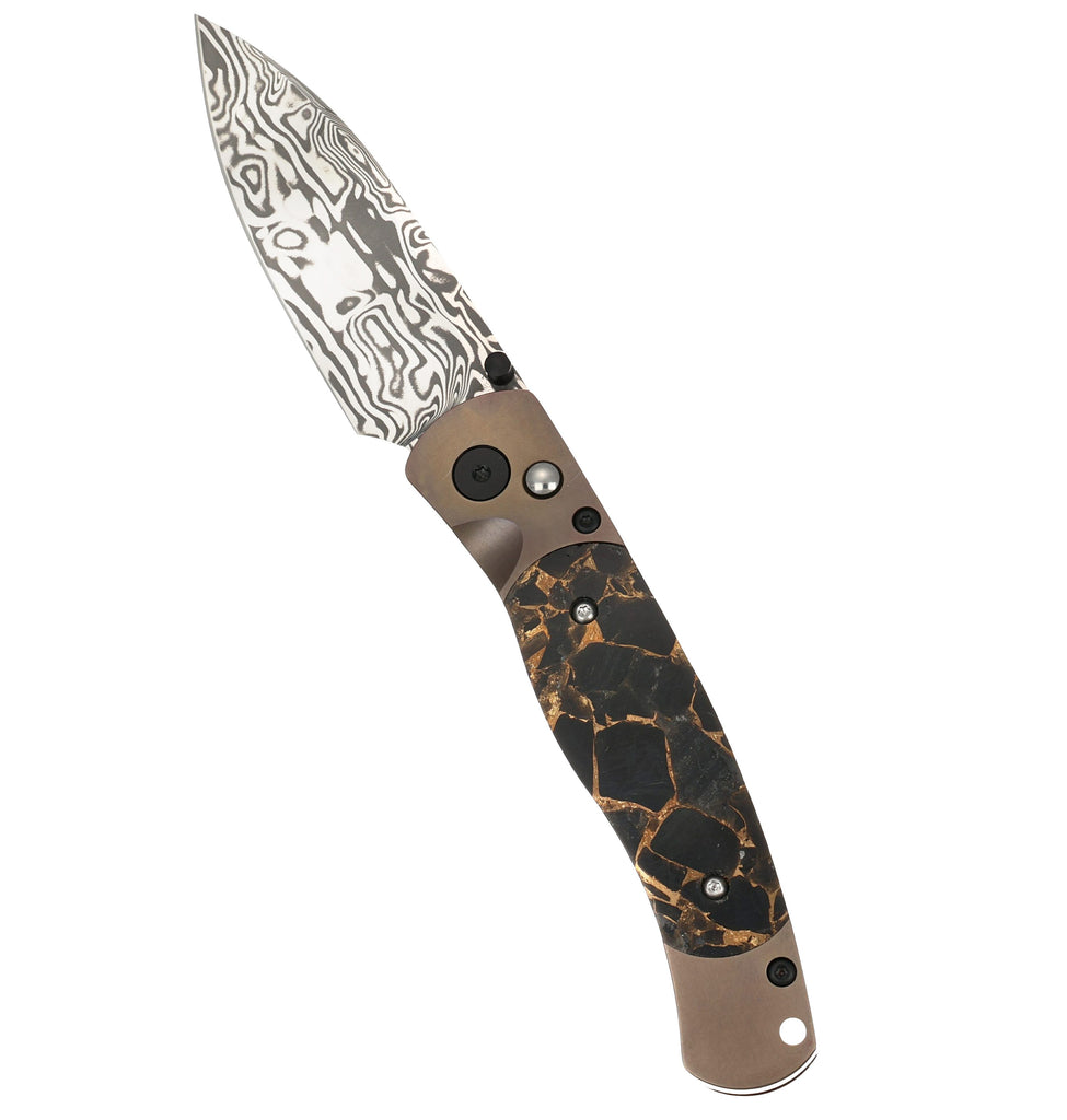 El Rey – Damasteel® Bi-Frost with Black Buffalo Bronze