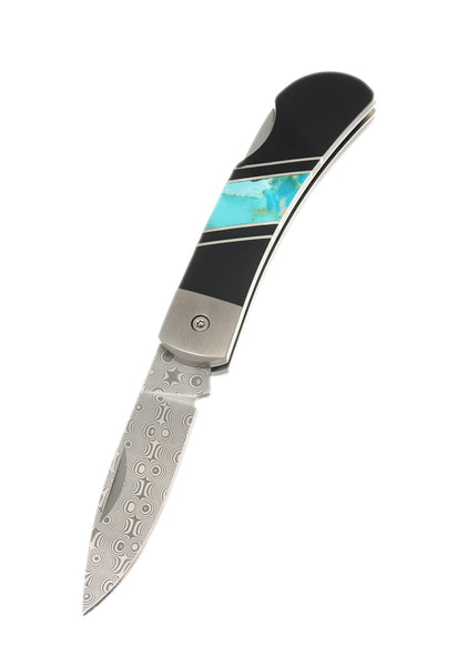 Titanium Damascus 3" Lock Back Jewelry Collection