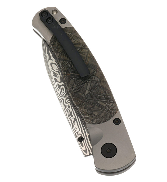 El Rey – Damasteel® Bi-Frost, Muonionalusta Meteorite & Diamond Thumb Stud
