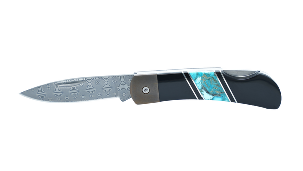 Titanium Damascus 3" Lock Back Jewelry Collection