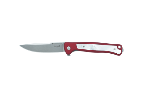 Lion Steel Skinny Alumnium Anodized Red with Presentaion Mother of Pearl