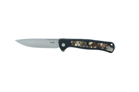 Santa Fe Stoneworks × LionSteel Skinny – Black Anodized with Mammoth Fusion