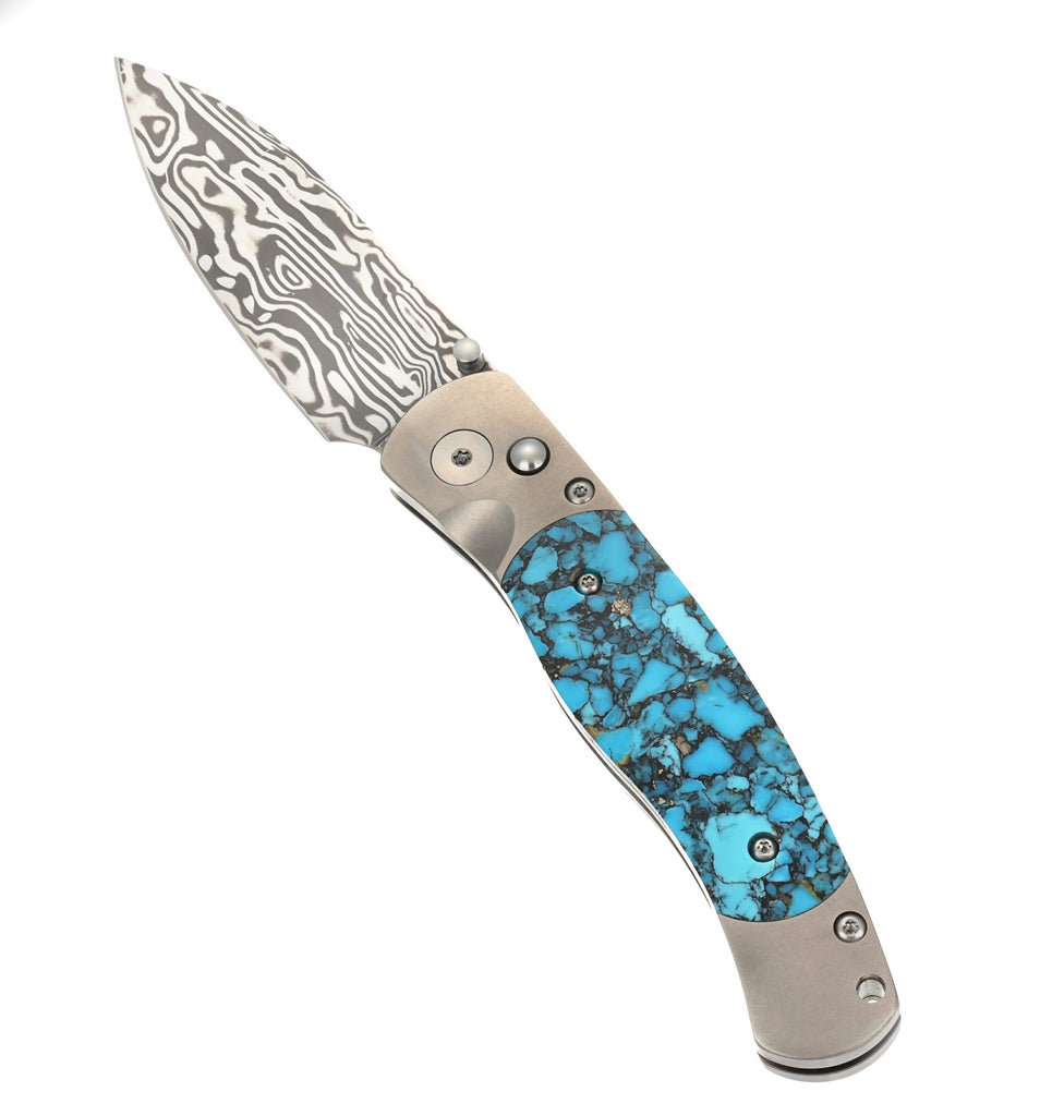 El Rey – Damasteel® Bi-Frost & Bonita Blue Turquoise