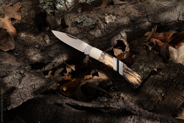 Woolly Mammoth Tusk 3" Steel Lockback Knife